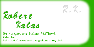 robert kalas business card
